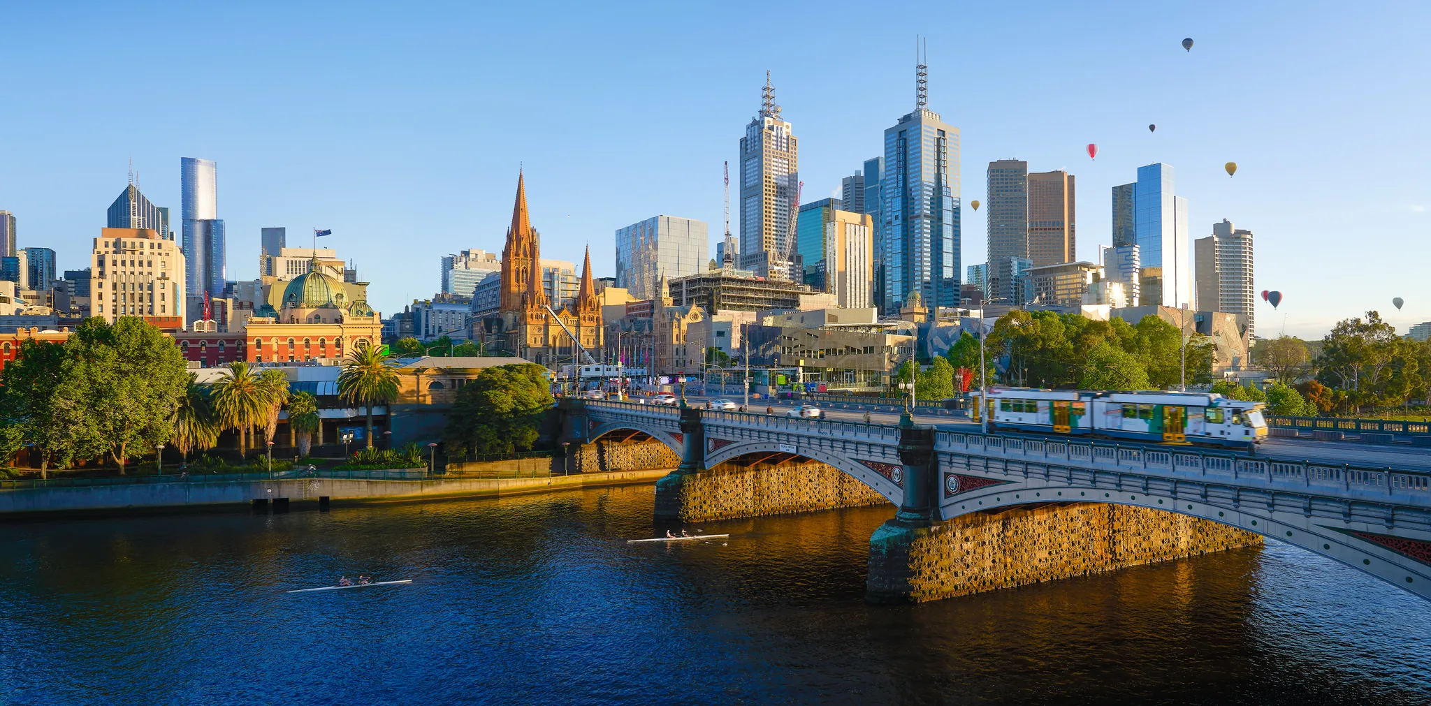 Victoria city skyline with modern buildings